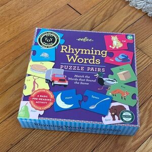 Rhyming Words Puzzle Pairs eefoo